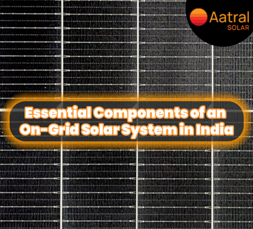 On-grid solar system installation, Solar panels India